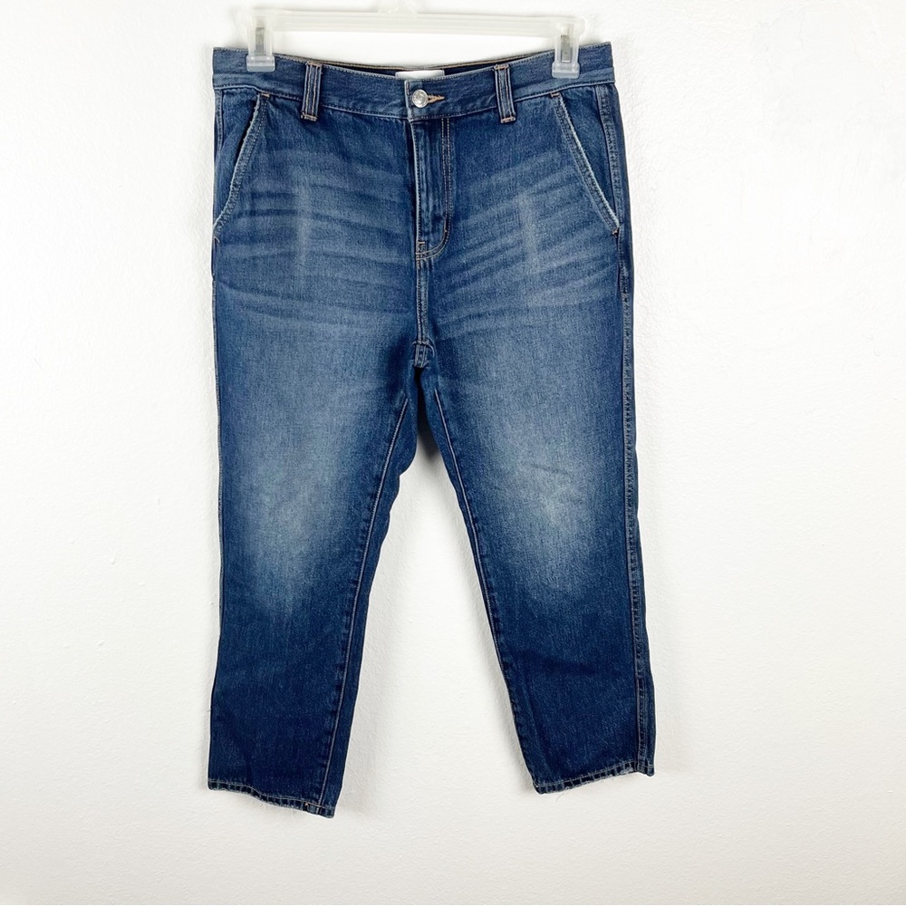 CURRENT ELLIOTT The Cropped Confidant High Rise Trouser Jeans, Size 30